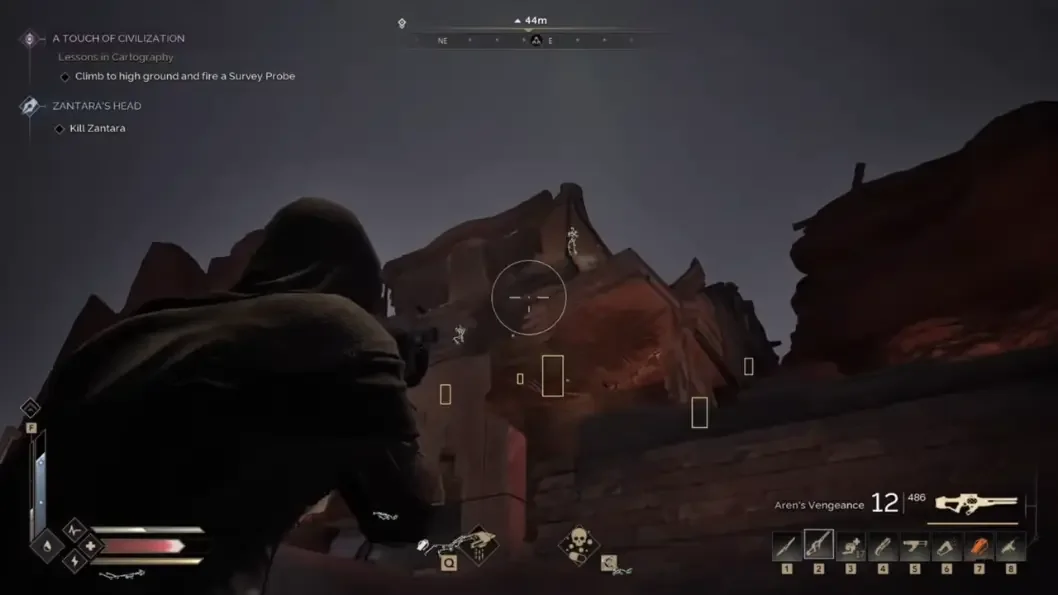 Skeleton ESP overlay in Dune Awakening